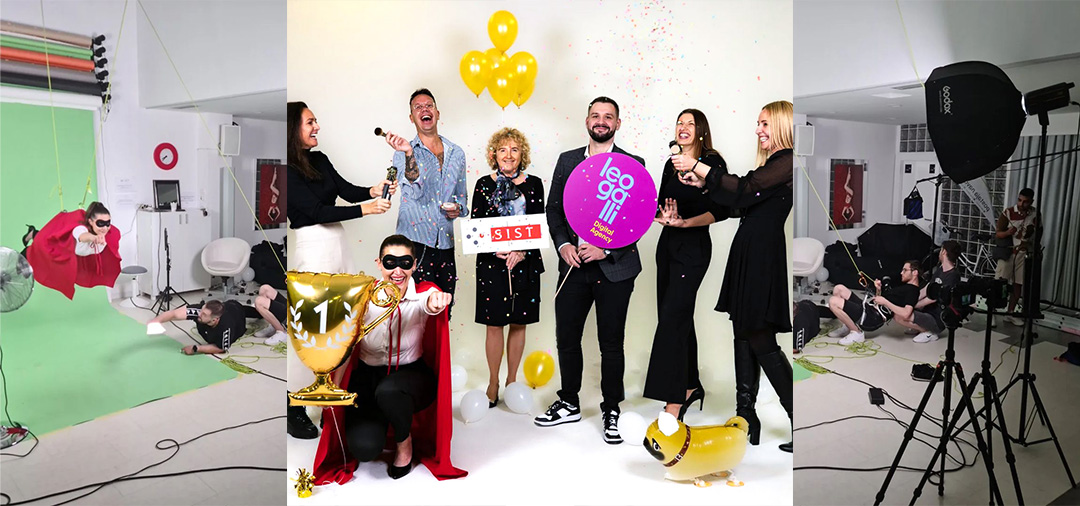 Boris Dragan in ekipa na setu SIST videa