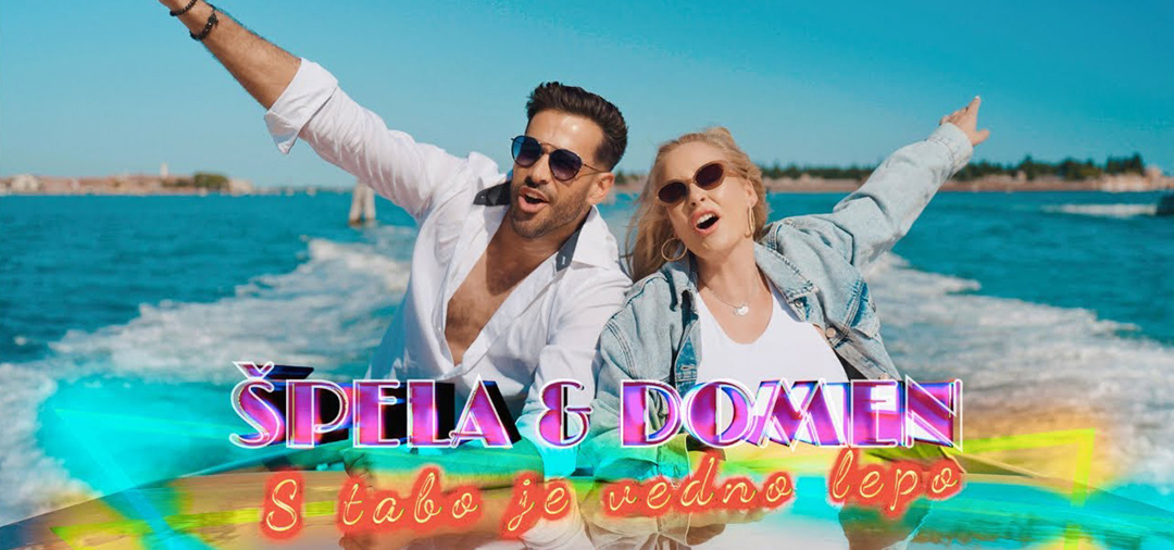 Špela Grošelj in Domen Kumar na gliserju